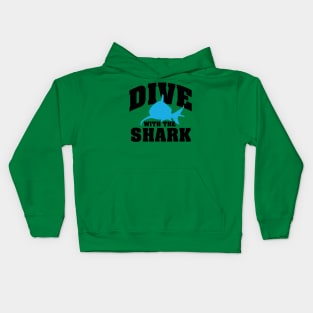 Dive shark Kids Hoodie